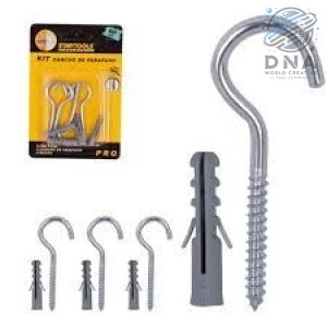 CARTELA GANCHO C/ BUCHA 06 C/ 4 UN STARTOOLS AR0675