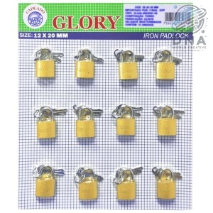 CADEADO CARTELA 20-20-20 COM 12 UN