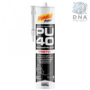COLA SILICONE PU40 MUND.PRIME 400G PRETO