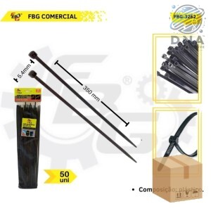 ABRAÇADEIRA DE NYLON 5.4 X 350MM