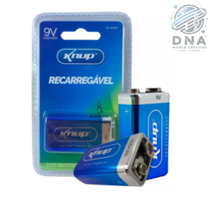 BATERIA 9V KNUP RECARREGÁVEL 450MAH KPBT9V