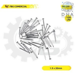 CARTELA PREGO DE AÇO 1.5X20MM 8X12 C/120 UN FBG-3351